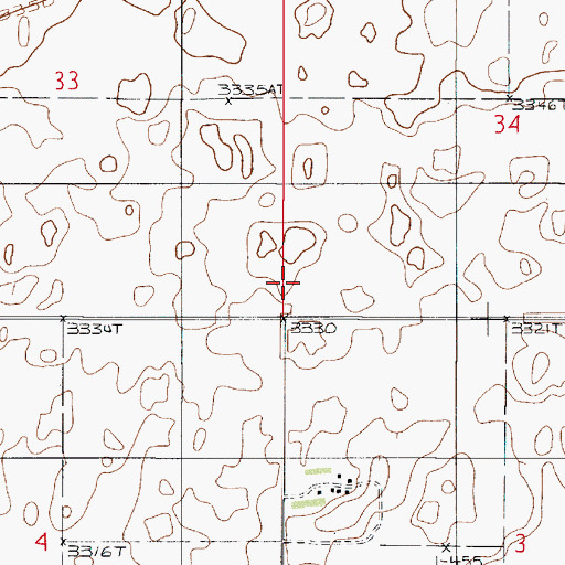 Topographic Map of Aznoe School (historical), MT