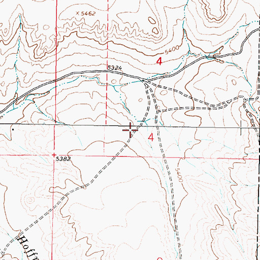 Topographic Map of Bachelor Canyon, MT