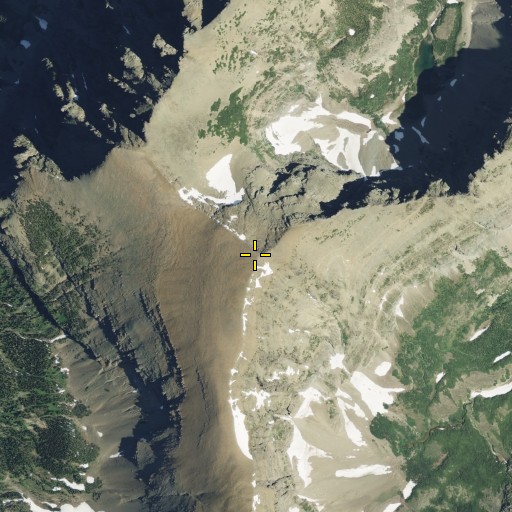 Aerial/Satellite Image of Bad Marriage Mountain, MT