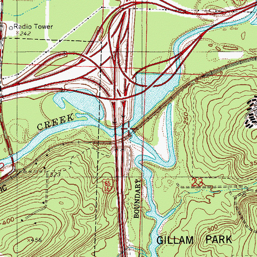 Topographic Map of Echo Valley, AR