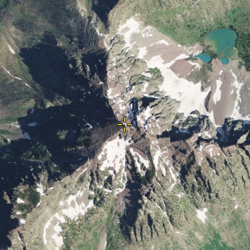 Aerial/Satellite Image of Battlement Mountain, MT