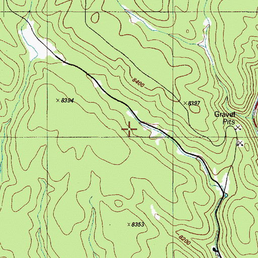 Topographic Map of Marble Flats, AZ