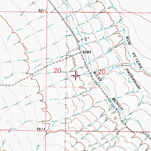 Topographic Map of Beatch Canyon, MT