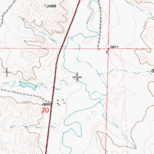 Topographic Map of Betz Creek, MT