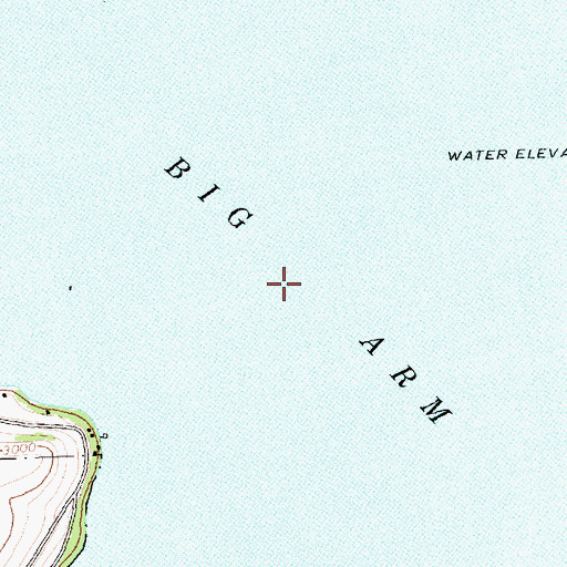 Topographic Map of Big Arm, MT