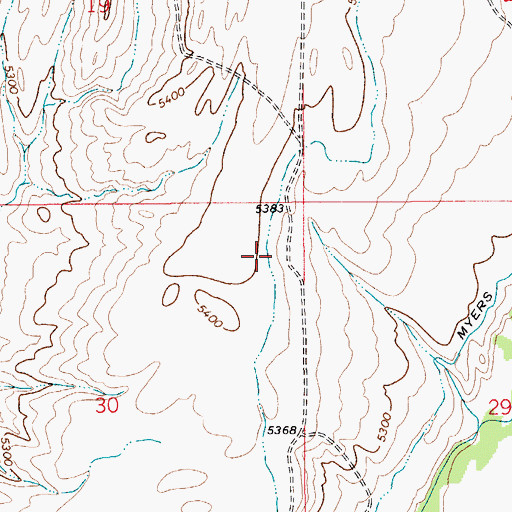 Topographic Map of Big Canal, MT