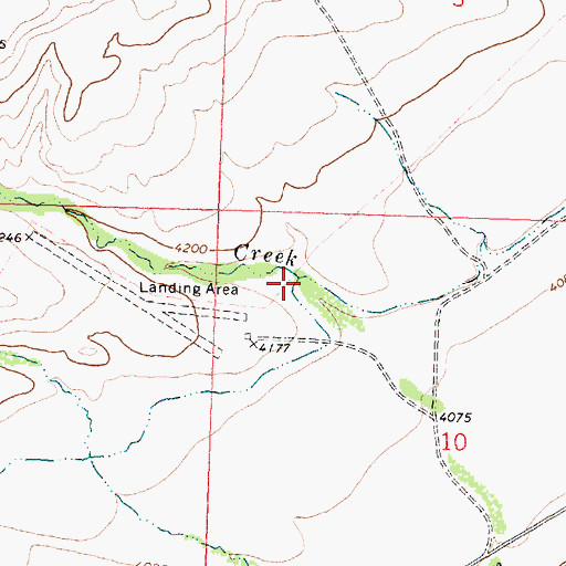 Topographic Map of Big Cottonwood Creek, MT