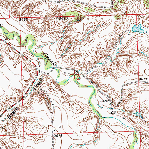 Topographic Map of Big Coulee, MT