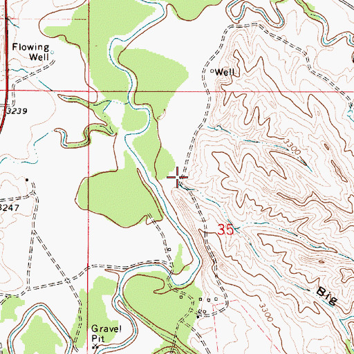 Topographic Map of Big Gulch, MT