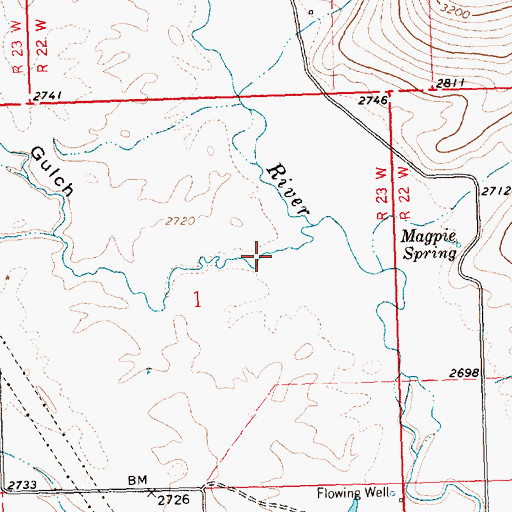Topographic Map of Big Gulch, MT