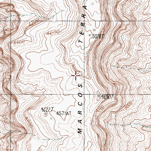 Topographic Map of Marcos Terrace, AZ