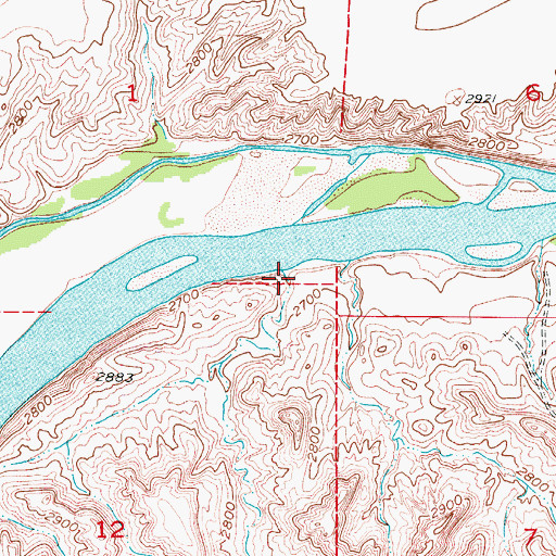 Topographic Map of Bird Coulee, MT