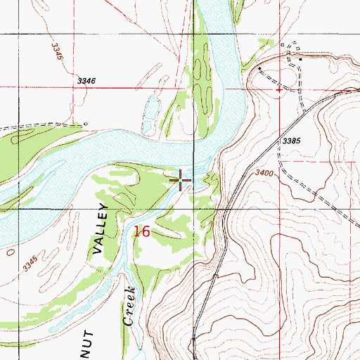 Topographic Map of Bird Creek, MT