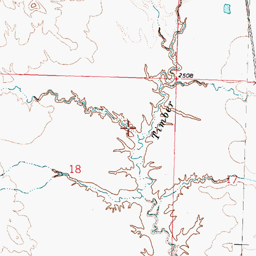 Topographic Map of Black Coulee, MT