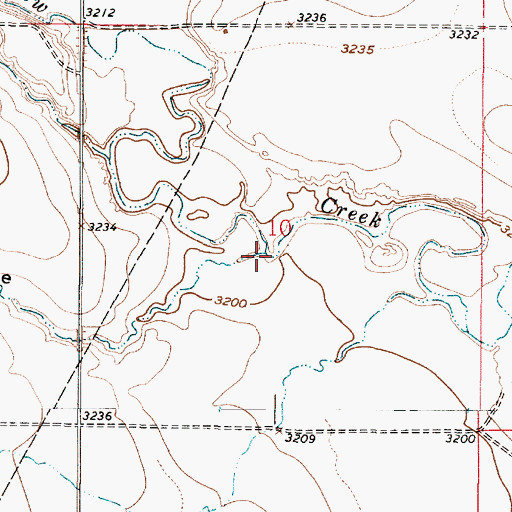 Topographic Map of Black Coulee, MT