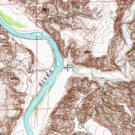 Topographic Map of Black Coulee, MT