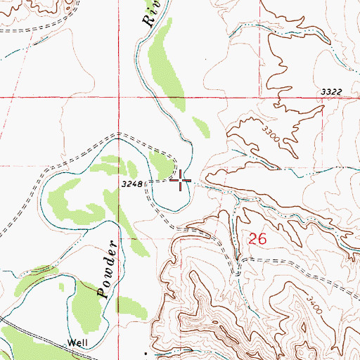 Topographic Map of Bobcat Creek, MT
