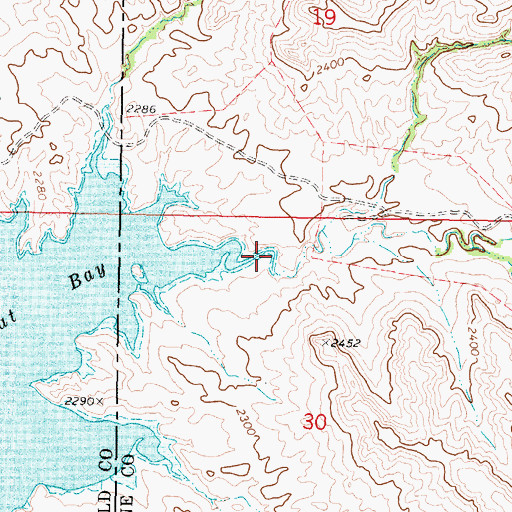Topographic Map of Bobcat Creek, MT