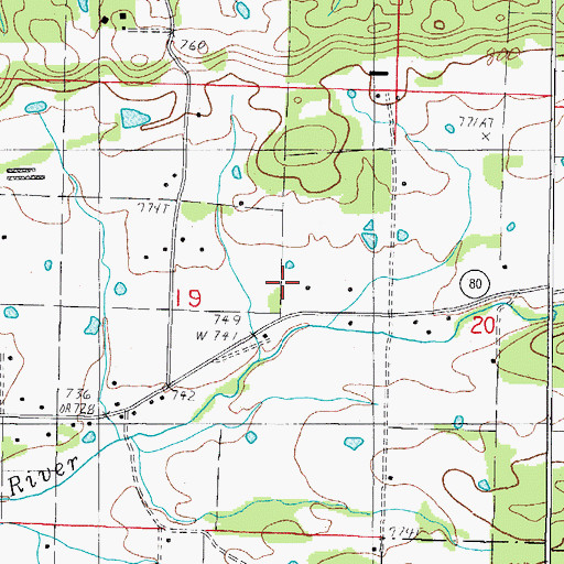 Topographic Map of Fairs Chapel Methodist Church, AR