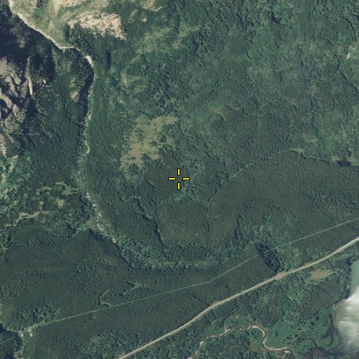 Aerial/Satellite Image of Boundary Trail, MT