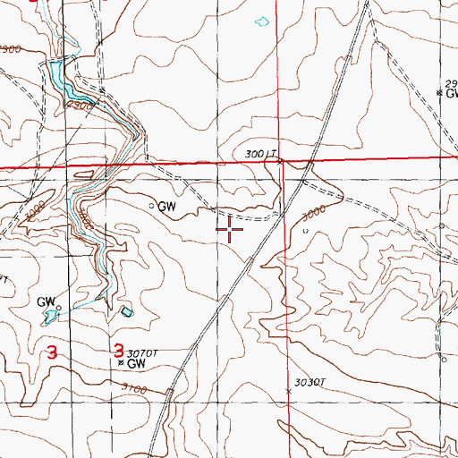 Topographic Map of Bowes Oil Field, MT