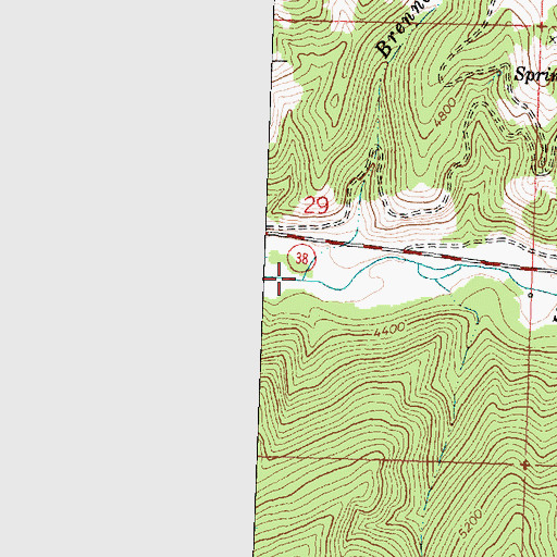 Topographic Map of Brennan Creek, MT