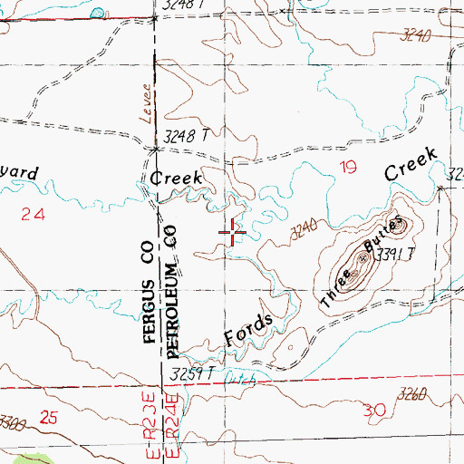 Topographic Map of Brickyard Creek, MT