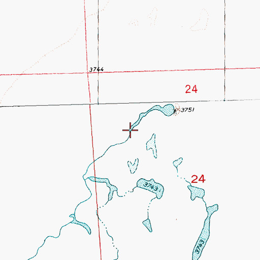 Topographic Map of Brown Creek, MT