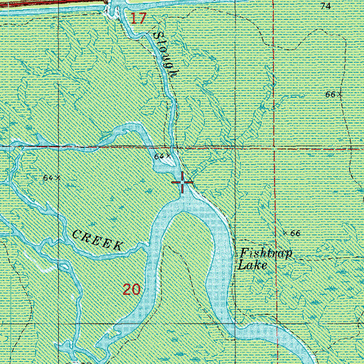 Topographic Map of Fishtrap Lake, AR