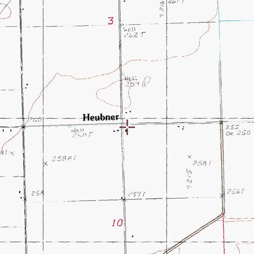 Topographic Map of Five Oaks Methodist Church, AR