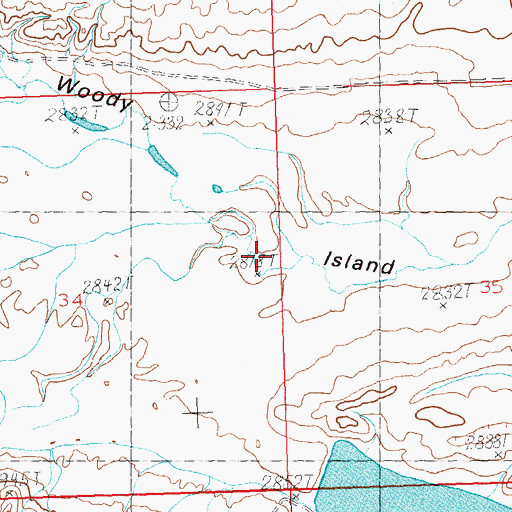 Topographic Map of Buckley Creek, MT