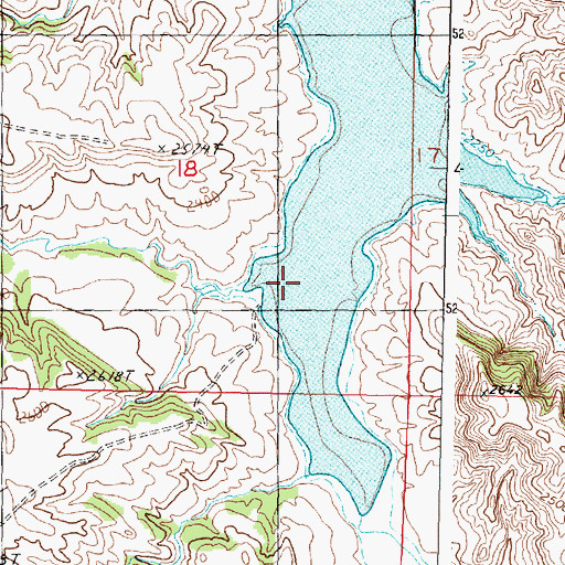 Topographic Map of Buffalo Coulee, MT