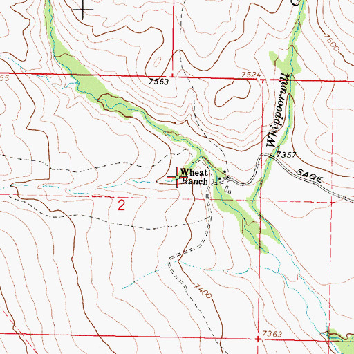 Topographic Map of Buggy Gulch, MT