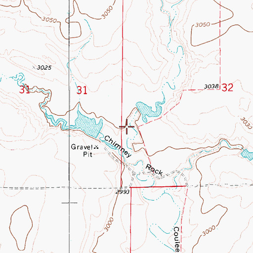 Topographic Map of Bullberry Coulee, MT