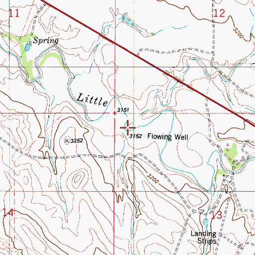 Topographic Map of Burdette Creek, MT