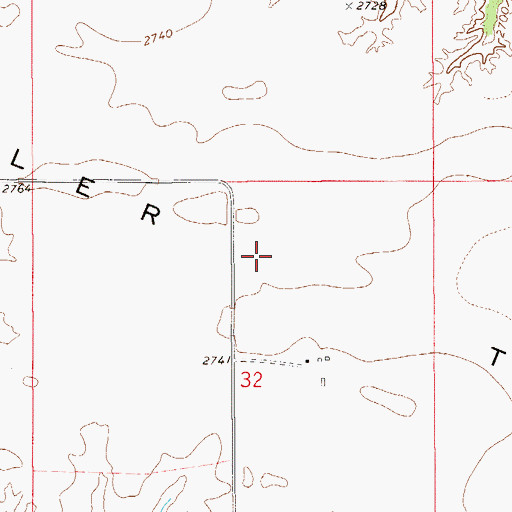 Topographic Map of Butler Table, MT