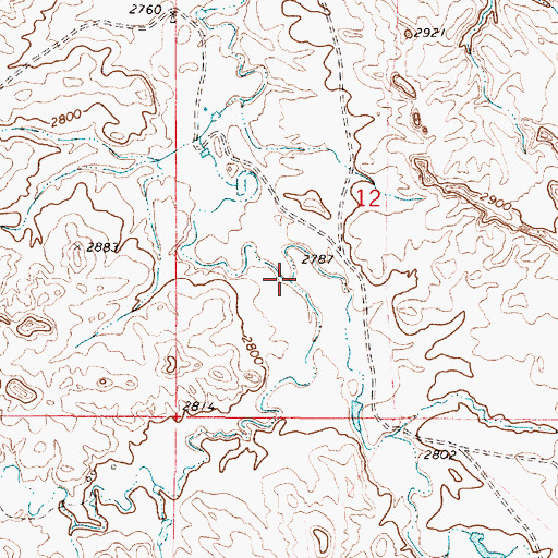 Topographic Map of Butte Creek, MT