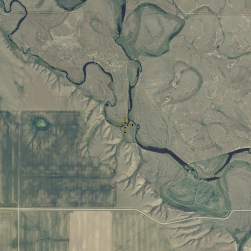 Aerial/Satellite Image of Butte Creek, MT