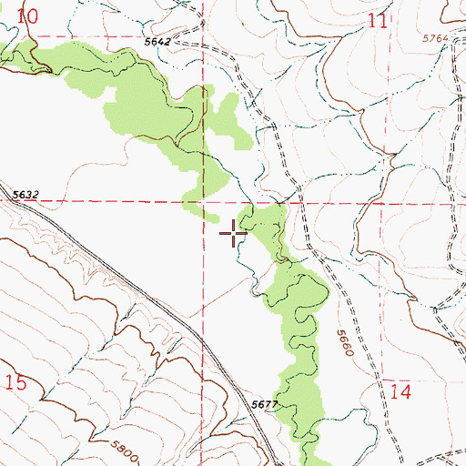 Topographic Map of Cabin Creek, MT