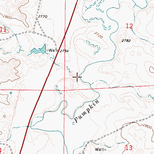 Topographic Map of Cabin Creek, MT