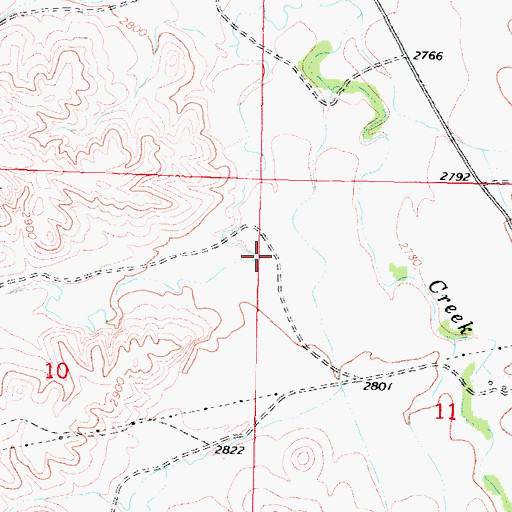 Topographic Map of Cache Coulee, MT