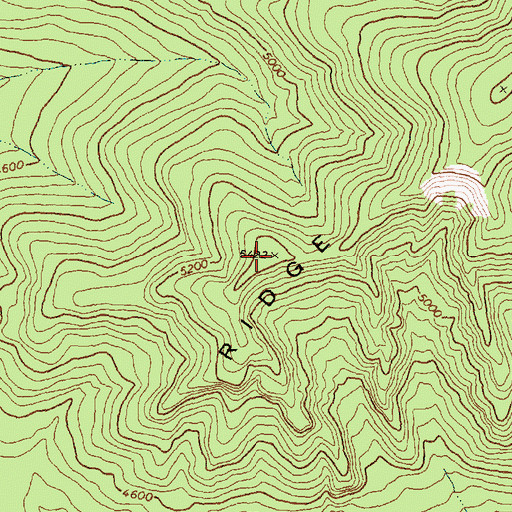 Topographic Map of Camas Ridge, MT