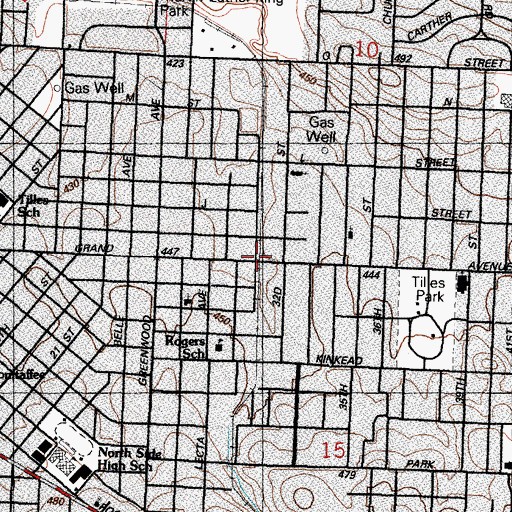 Topographic Map of Fort Smith, AR