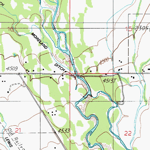 Topographic Map of Cameron Bridge, MT