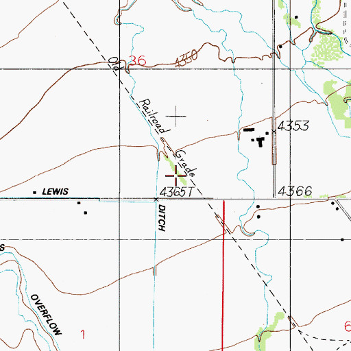 Topographic Map of Camp Creek, MT