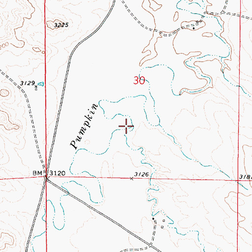 Topographic Map of Camp Creek, MT