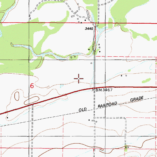Topographic Map of Canal K, MT