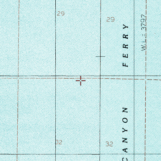 Topographic Map of Canton, MT