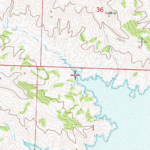 Topographic Map of Cart Trail Coulee, MT