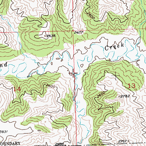 Topographic Map of Carter Coulee, MT